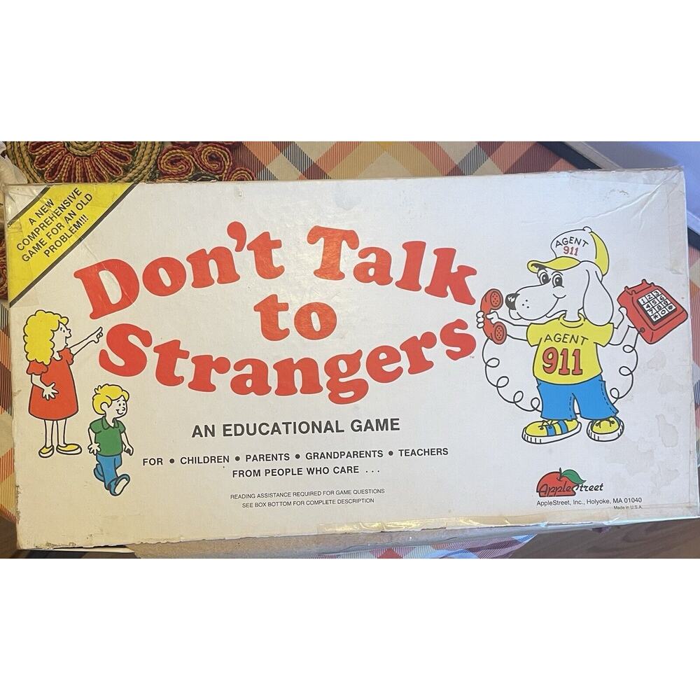 Vintage 1984 Don't Talk to Strangers Educational Board Game All Ages AppleStreet